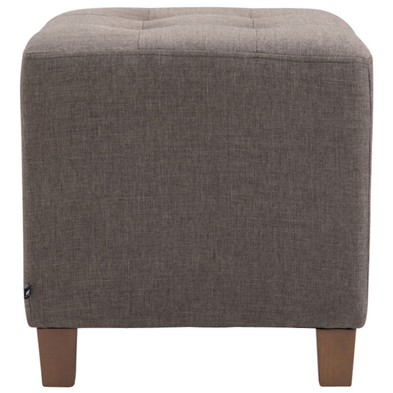 Lot de 2 tabourets Pharaon, taupe clair antique