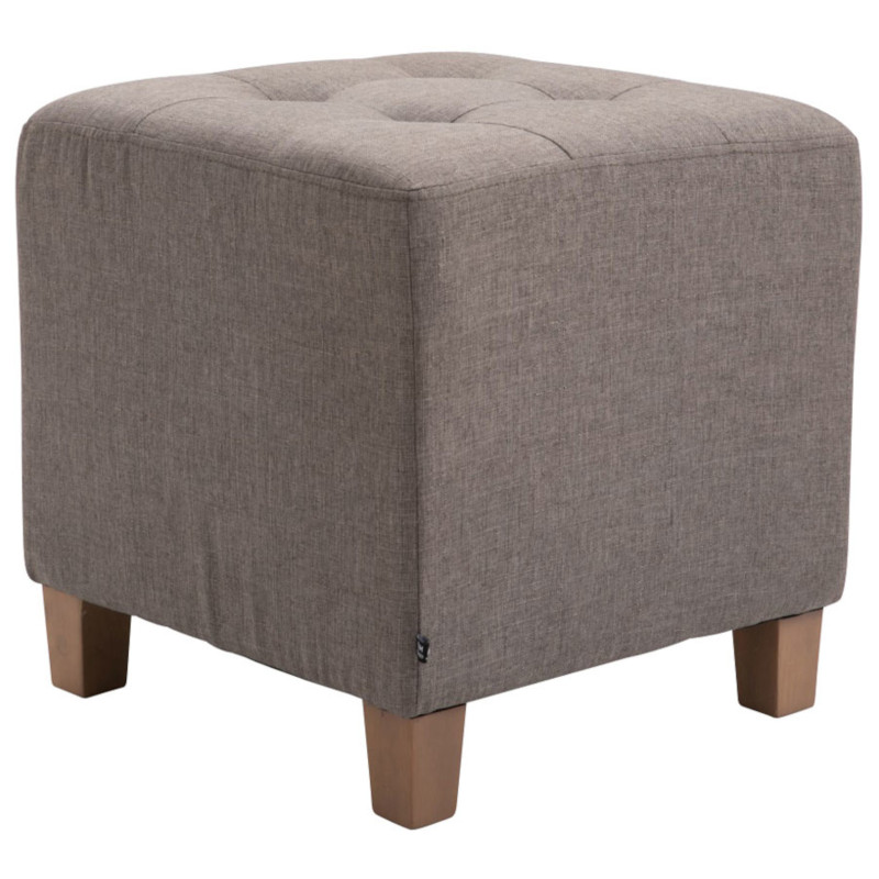 Lot de 2 tabourets Pharaon, taupe clair antique