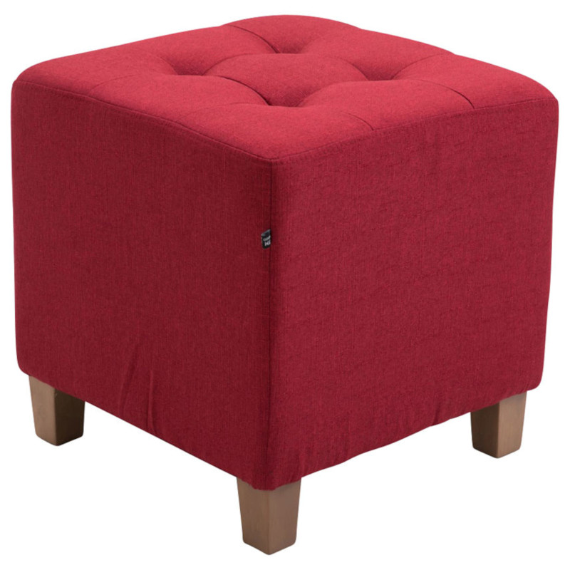 Lot de 2 tabourets Pharaon, rouge clair antique