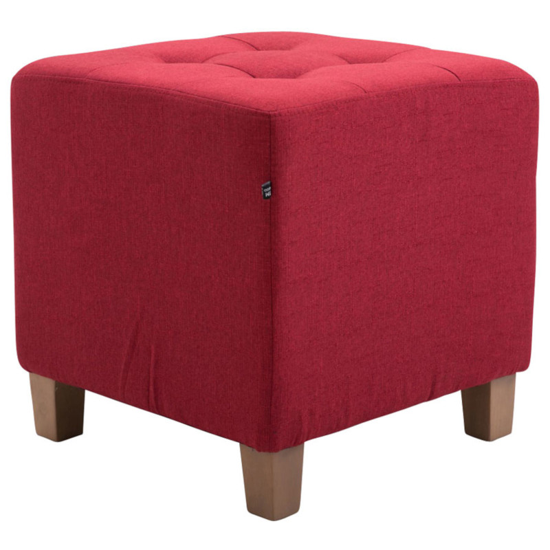Lot de 2 tabourets Pharaon, rouge clair antique