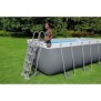 BESTWAY Piscine hors sol Power Steel™ 412 x 201 x 122 cm, filtre a cartouche, échelle, diffuseur Chemconnect™