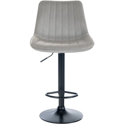 Tabouret de bar Toni velours noir