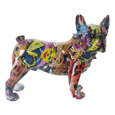 Figurine Décorative Alexandra House Living Multicouleur Plastique Chien 14 x 26 x 24 cm