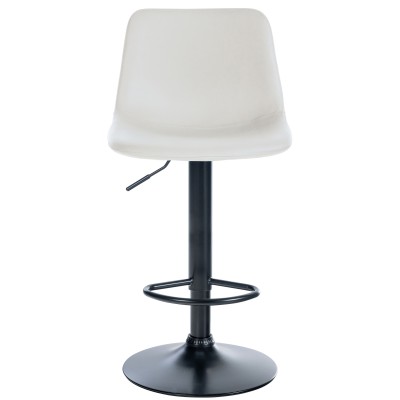 Tabouret de bar Divo simili cuir noir