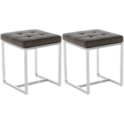 Lot de 2 tabourets Barci...