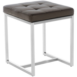 Lot de 2 tabourets Barci marron