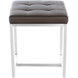 Lot de 2 tabourets Barci marron