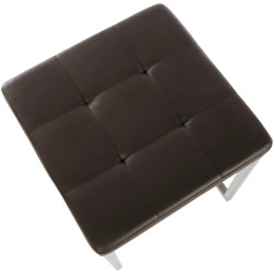 Lot de 2 tabourets Barci marron