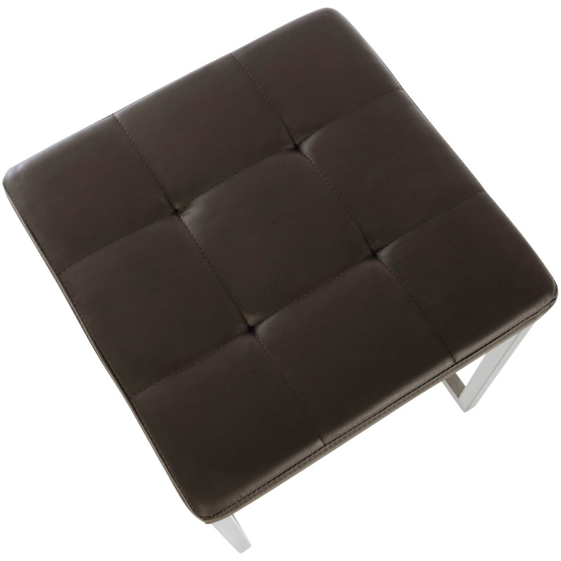 Lot de 2 tabourets Barci marron