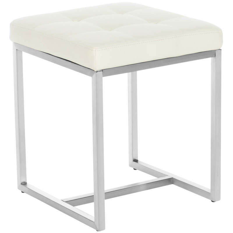 Lot de 2 tabourets Barci crème