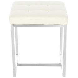 Lot de 2 tabourets Barci crème
