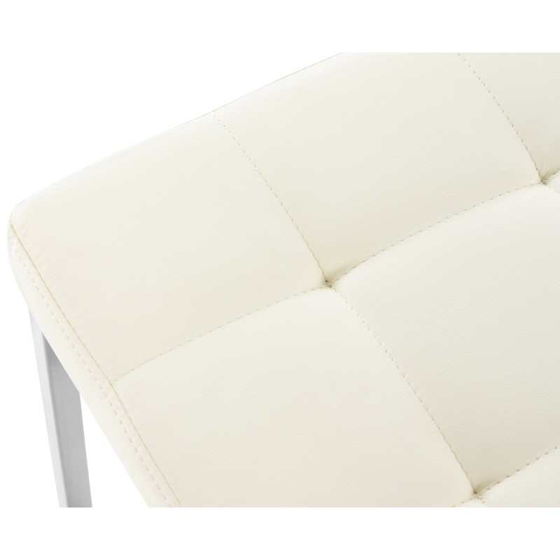 Lot de 2 tabourets Barci crème