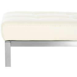 Lot de 2 tabourets Barci crème