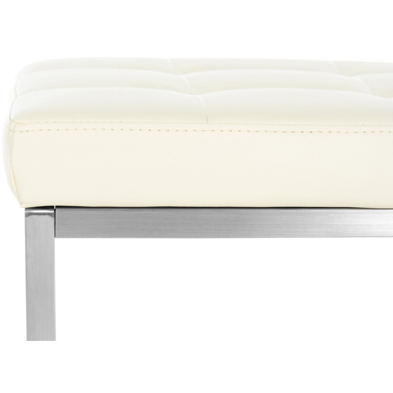 Lot de 2 tabourets Barci crème