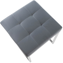 Lot de 2 tabourets Barci gris