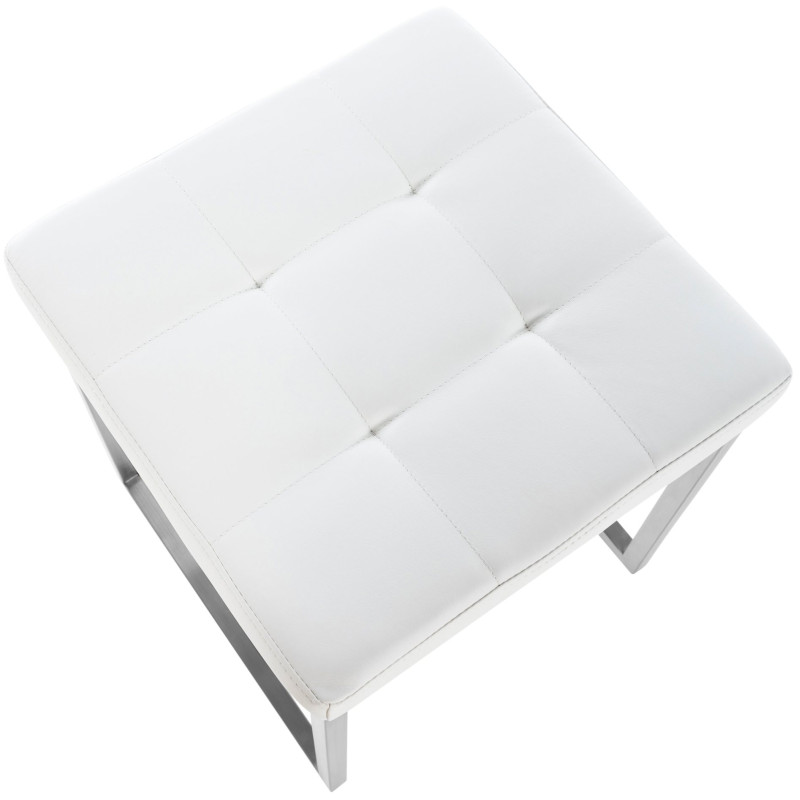 Lot de 2 tabourets Barci blancs