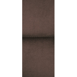 Tabouret de bar Los Angeles velours noir marron