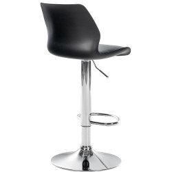 Tabouret de bar Gilbert, plastique noir
