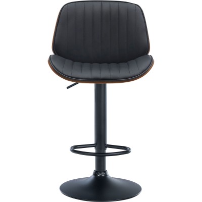 Tabouret de bar Nova simili cuir noir