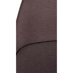 Tabouret de bar Corbin tissu carré marron nature