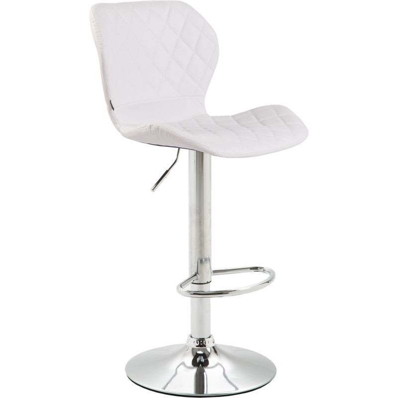 Tabouret de bar en liège simili cuir chromé