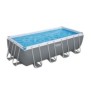 BESTWAY Piscine hors sol Power Steel™ 488 x 244 x 122 cm, filtre a sable, bвche, échelle, diffuseur Chemconnect™