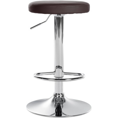 Tabouret de bar Ponte simili cuir chromé