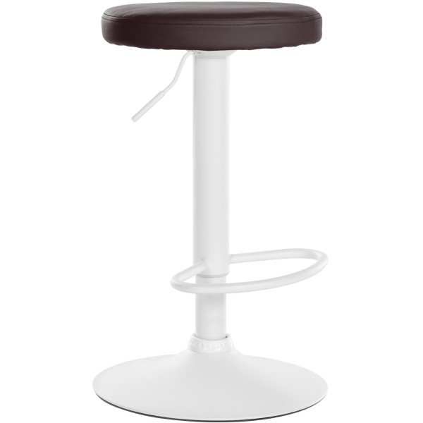 Tabouret de bar Ponte simili cuir blanc