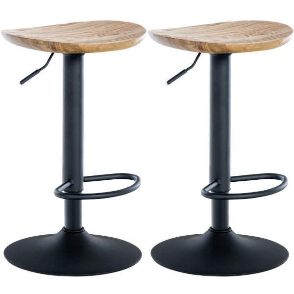 Lot de 2 tabourets de bar Skelde