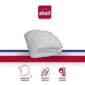 ABEIL Couette chaude Douceur Absolue 240x260 cm blanc