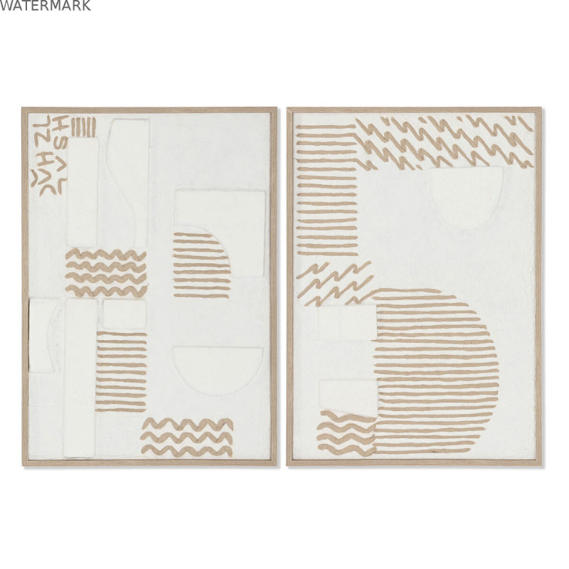 Cadre Home ESPRIT Abstrait Urbaine 50 x 3 x 70 cm (2 Unités)