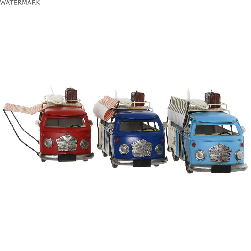 Figurine Décorative Home ESPRIT 28 x 15 x 18 cm (3 Unités) Fourgonnette