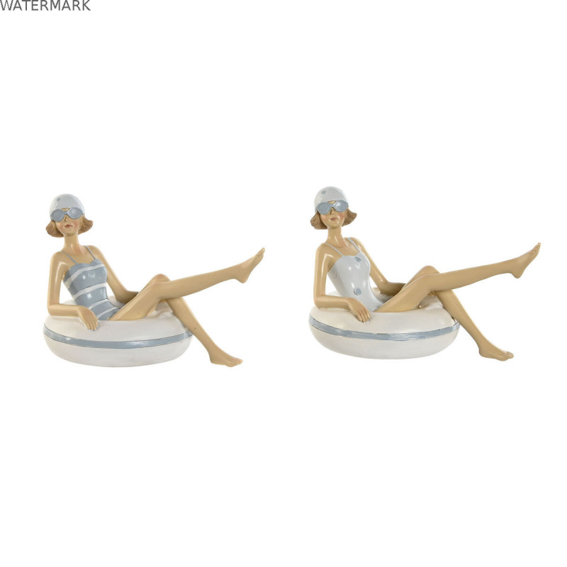 Figurine Décorative Home ESPRIT Blanc Bleu ciel méditerranéen 17,5 x 10 x 10,5 cm (2 Unités) Figurine Décorative Home ESPRIT Blanc Bleu ciel méditerranéen 17,5 x 10 x 10,5 cm (2 Unités)