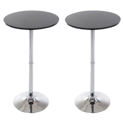 Ensemble de 2 tables de bar rondes