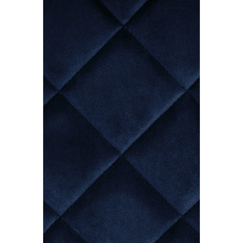 Fauteuil Springs, velours, bleu