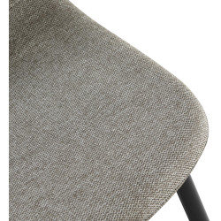 Chaise de salle à manger Napier, tissu gris clair