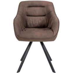 Chaise marron vintage Russell