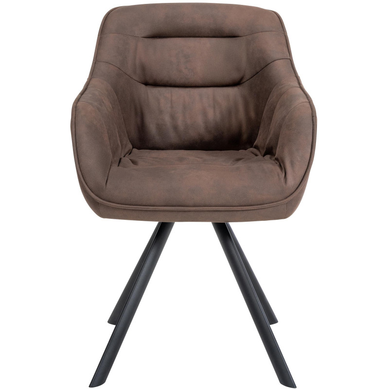 Chaise marron vintage Russell