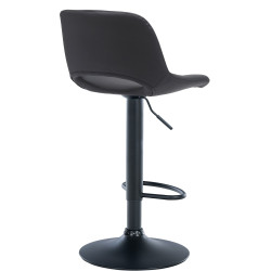 Tabouret de bar Camden, similicuir noir