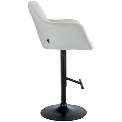 Tabouret de bar Natoma velours noir