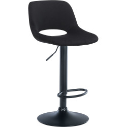 Tabouret de bar Camden en velours noir