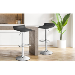 Tabouret de bar DYN noir