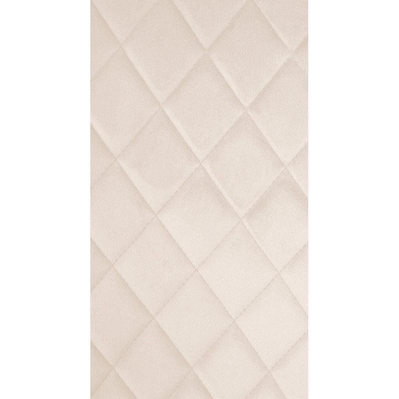 Fauteuil Telde, velours, crème