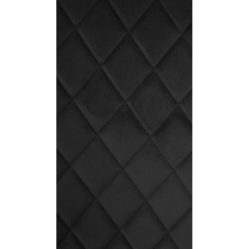 Fauteuil Telde, velours, noir