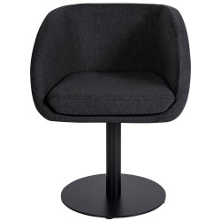 Chaise Gambo, feutre, anthracite