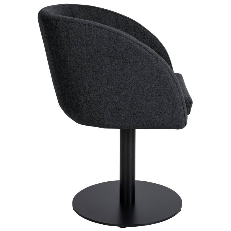 Chaise Gambo, feutre, anthracite