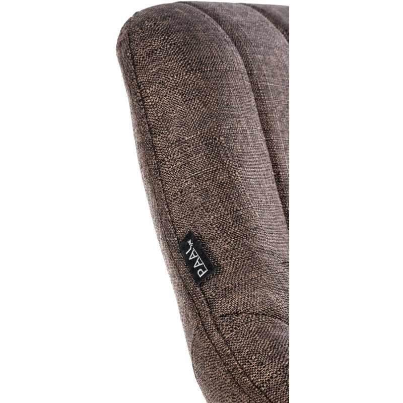 Lot de 2 tabourets de bar Milet tissu C marron