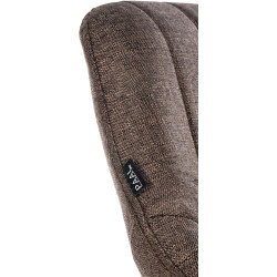 Lot de 2 tabourets de bar Milet tissu B marron