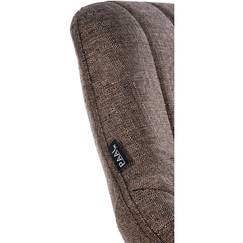 Lot de 2 tabourets de bar Milet tissu B marron