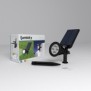 LUMISKY Pack de 2 Spots solaires extÈrieur Ètanches - 4 LEDs blanches - 200 Lm - Tete pivotante a 90∞C